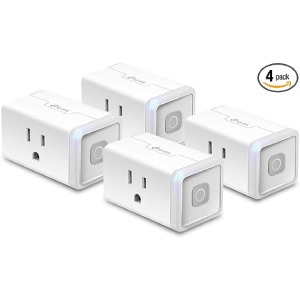 Kasa Smart Plug HS103P4, Smart Home Wi-Fi Outlet